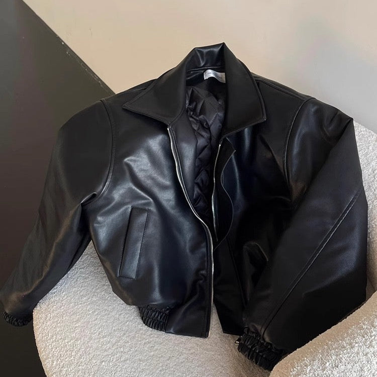 Noirée™ Men Leather Jacket